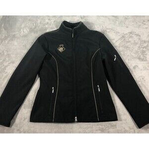 Arista Equestrian Softshell Jacket Size Medium Black Full Zip Horse Riding